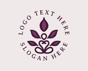 Leaf - Floral Lotus Wellness logo design
