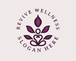 Rejuvenating - Floral Lotus Wellness logo design