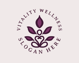 Floral Lotus Wellness logo design