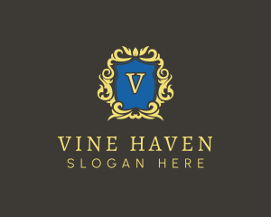 Premium Winery Crest logo design