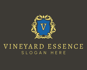 Premium Winery Crest logo design