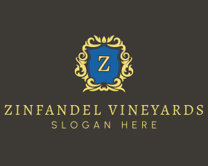 Premium Winery Crest logo design