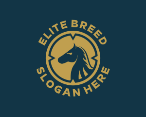 Horse Stallion Pony logo design