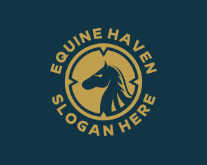 Horse Stallion Pony logo design