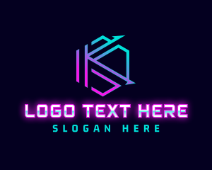 Advertising - Modern Hexagon Letter K logo design