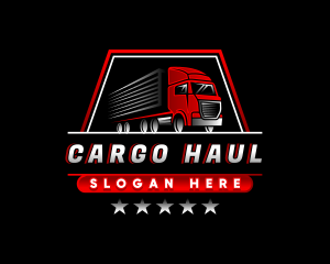 Truck Delivery Logistics logo design