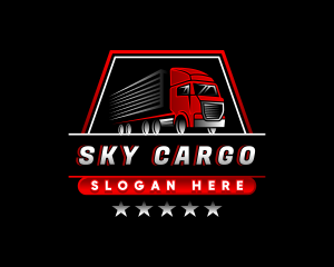 Truck Delivery Logistics logo design