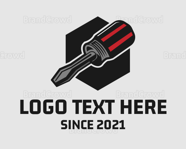 Hexagon Flat Screwdriver Logo