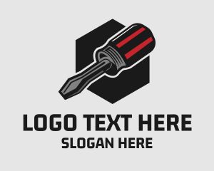 Hexagon Flat Screwdriver Logo