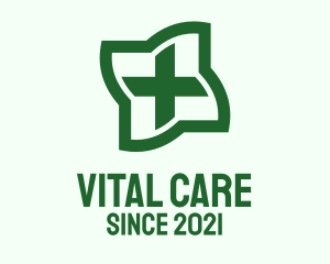 Green Medical Cross logo design