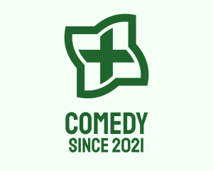 Nurse - Green Medical Cross logo design