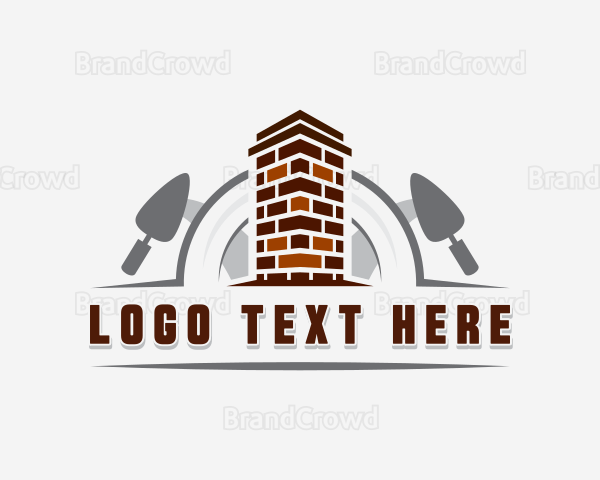 Brick Trowel Construction Mason Logo