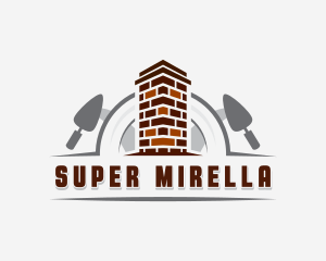 Builder - Brick Trowel Construction Mason logo design