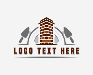 Construction - Brick Trowel Construction Mason logo design