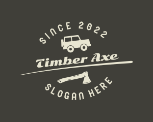 Offroad Truck Axe logo design