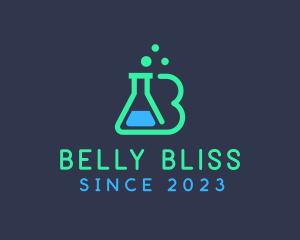 Science Lab Letter B logo design