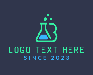 Beaker - Science Lab Letter B logo design