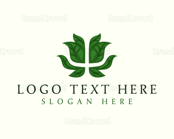 Psychology Wellness Leaf Logo