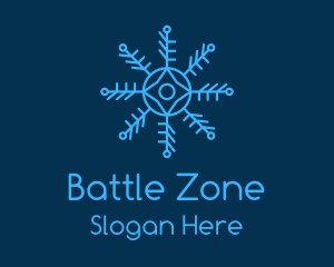 Outline Snowflake Pattern Logo