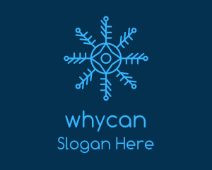 Outline Snowflake Pattern Logo