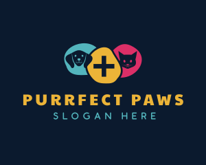 Puppy Cat Veterinary logo design