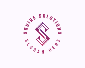 Modern Tech Letter S logo design