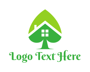 Green Leaf - Green Spade House logo design