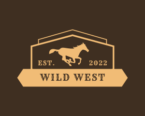 Western Wild Horse logo design