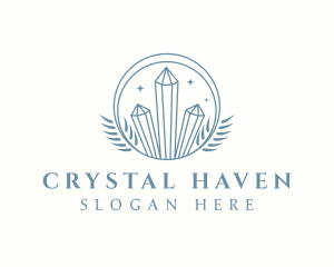 Crystals - Mystic Nature Crystals logo design