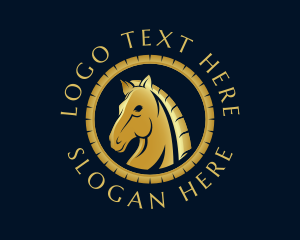 Horsebackriding - Elegant Horse Mane logo design