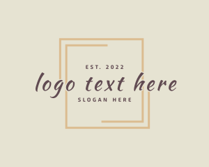 Vlog - Elegant Luxury Square logo design
