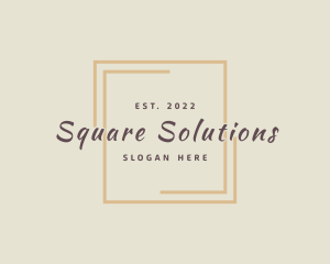 Elegant Luxury Square logo design