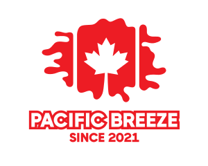Vancouver - Canada Geography Flag logo design