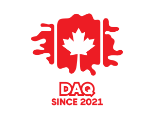 Map - Canada Geography Flag logo design