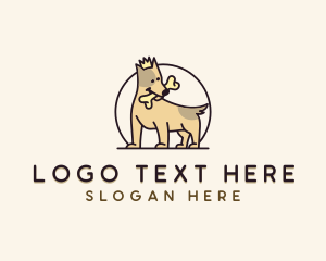 Dog Bone - Dog Pet Breeder logo design