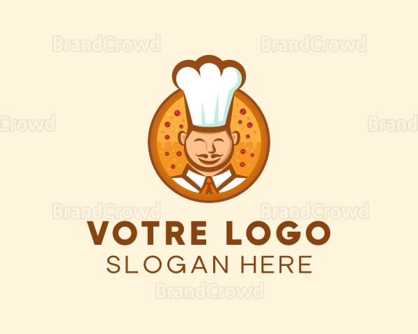 Chef Pizza Restaurant Logo