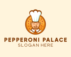 Pepperoni - Chef Pizza Restaurant logo design