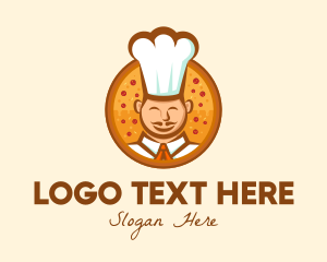 Eat - Chef Pizza Restaurant logo design
