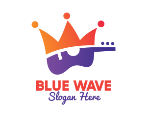 Blues - Gradient Guitar King logo design