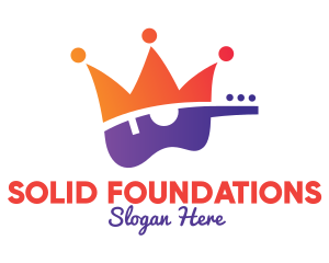 Singer - Gradient Guitar King logo design