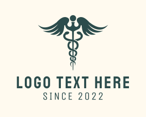 Surgeon - Healthcare Snake Caduceus logo design