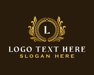 Ornamental - Luxury Wheat Crest logo design