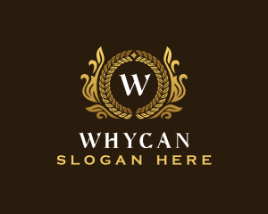 Luxury Wheat Crest Logo
