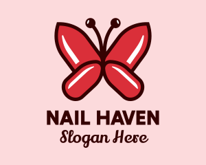 Manicure - Salon Manicure Butterfly logo design
