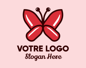 Fingernail - Salon Manicure Butterfly logo design