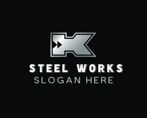 Steel - Aluminum Steel Metal logo design