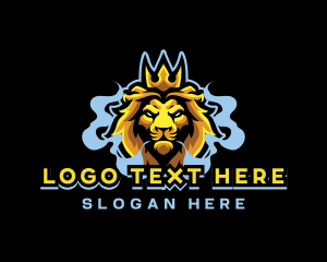 Tobacco - Lion Gaming Crown Vape logo design