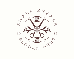 Sewing Shears Thread logo design