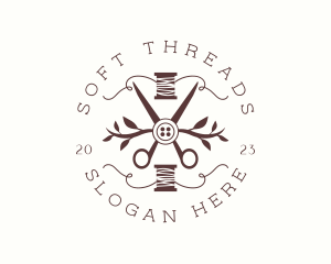 Sewing Shears Thread logo design