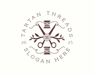 Sewing Shears Thread logo design